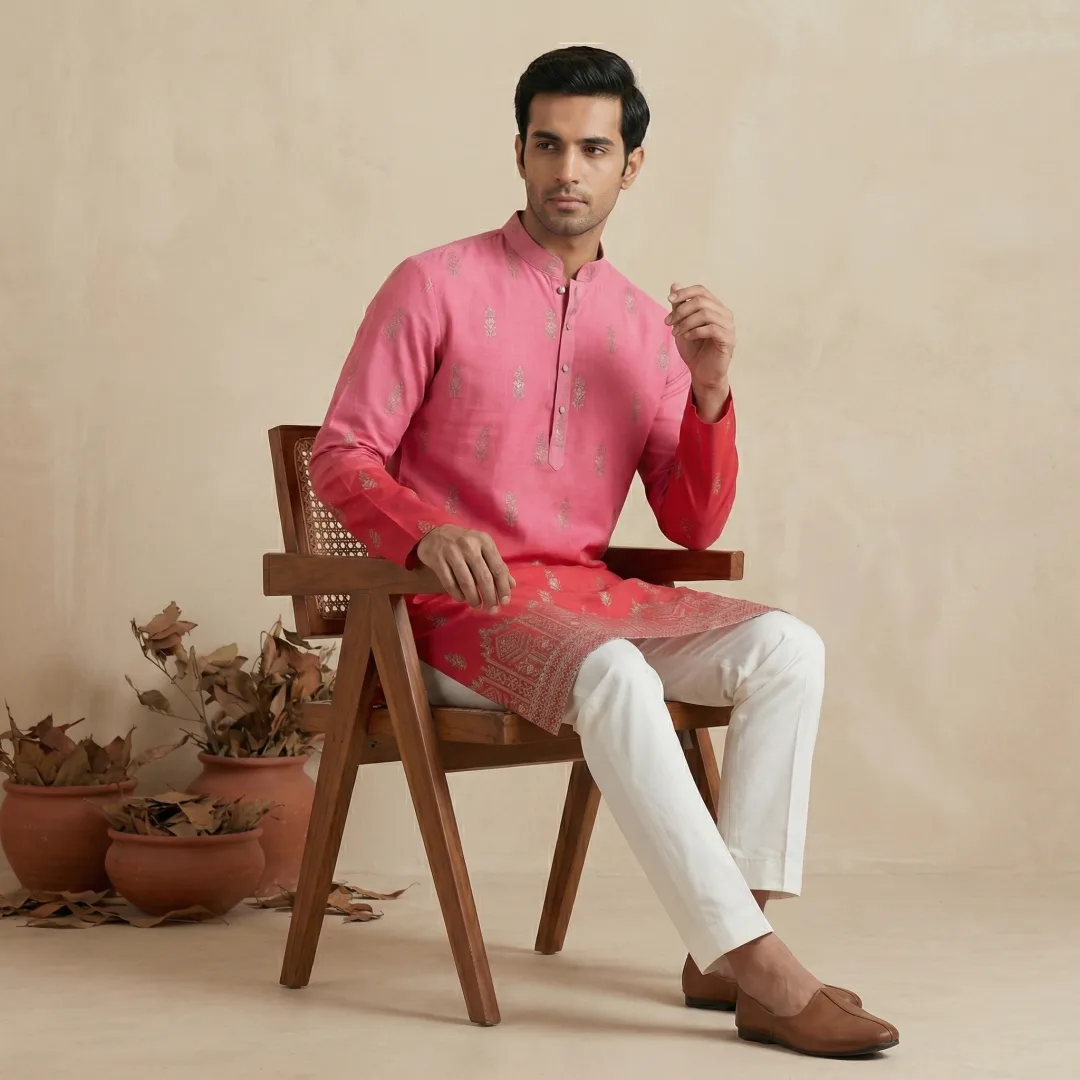 Men's ethnic outfit visual created by kaptured.ai for Ethnic Cottler