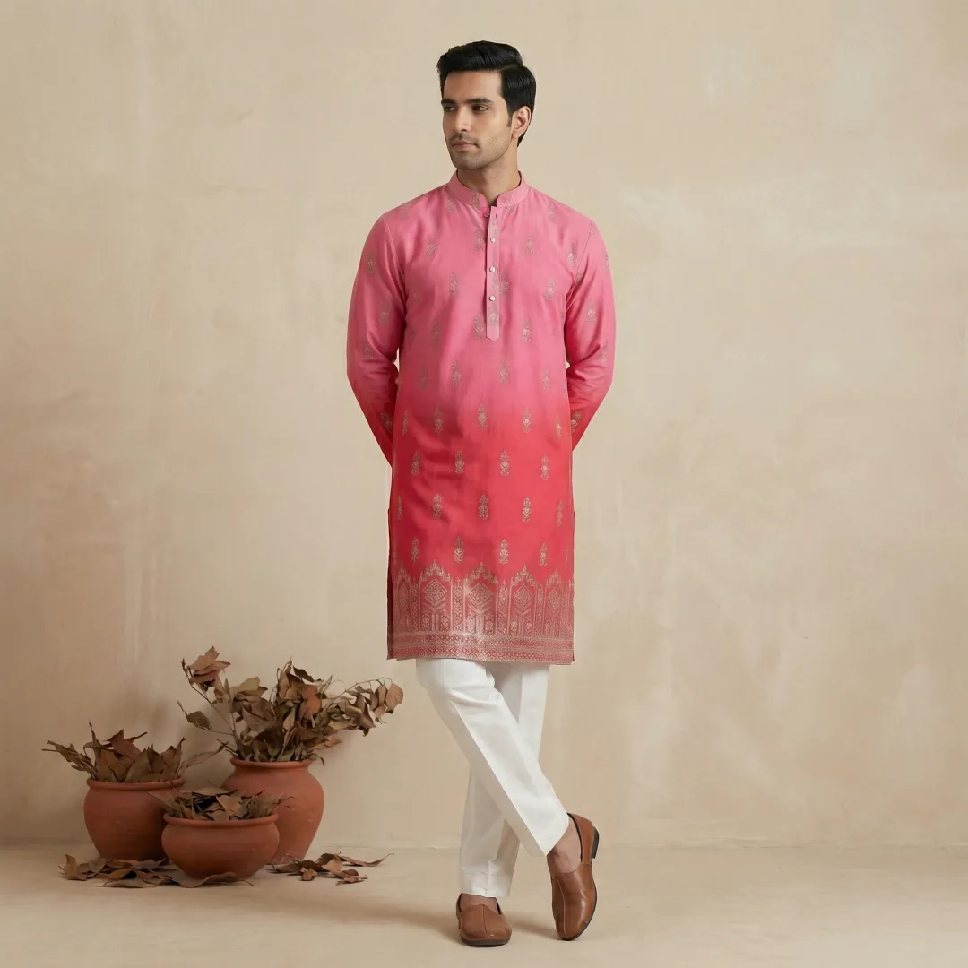 Men's ethnic outfit visual created by kaptured.ai for Ethnic Cottler