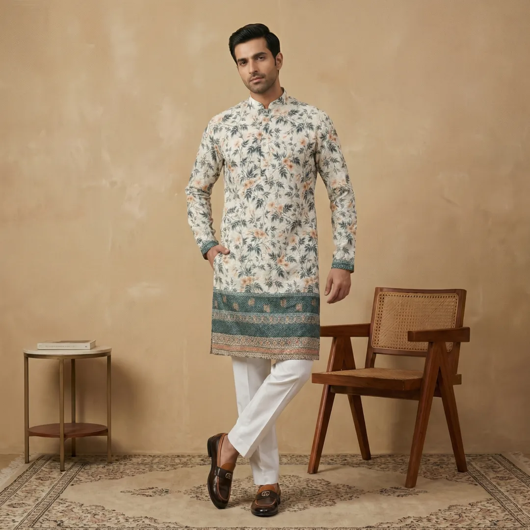 Men's ethnic outfit visual created by kaptured.ai for Ethnic Cottler