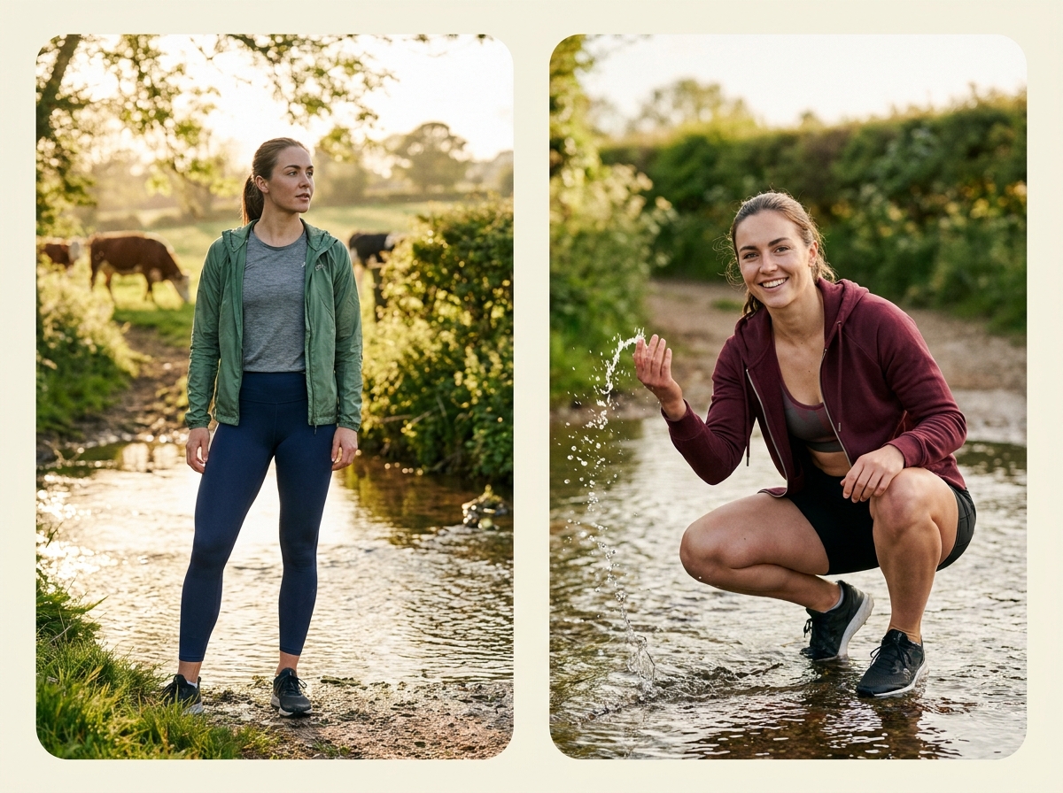 Any location No travel required — activewear AI photography
