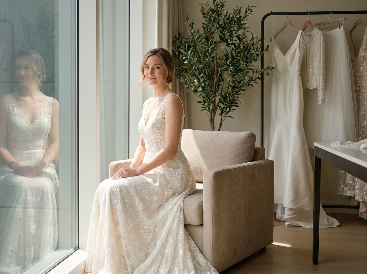 Magazine-quality No model needed — bridalwear AI photography