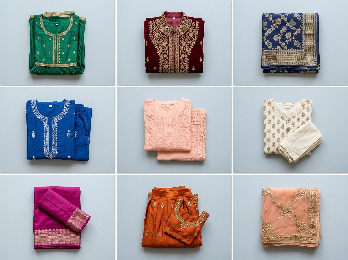 Product-ready imagery No studio required — ethnicwear AI photography