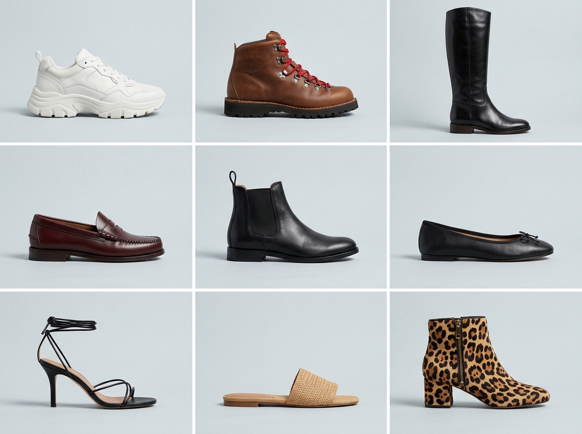 Product-ready imagery No studio required — footwear AI photography