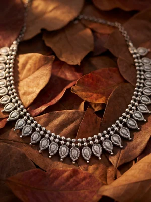 Full catalog set Consistent across SKUs — pearl jewelry AI photography