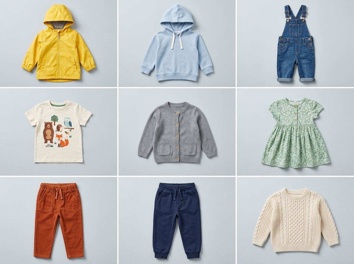 Product-ready imagery No studio required — kidswear AI photography