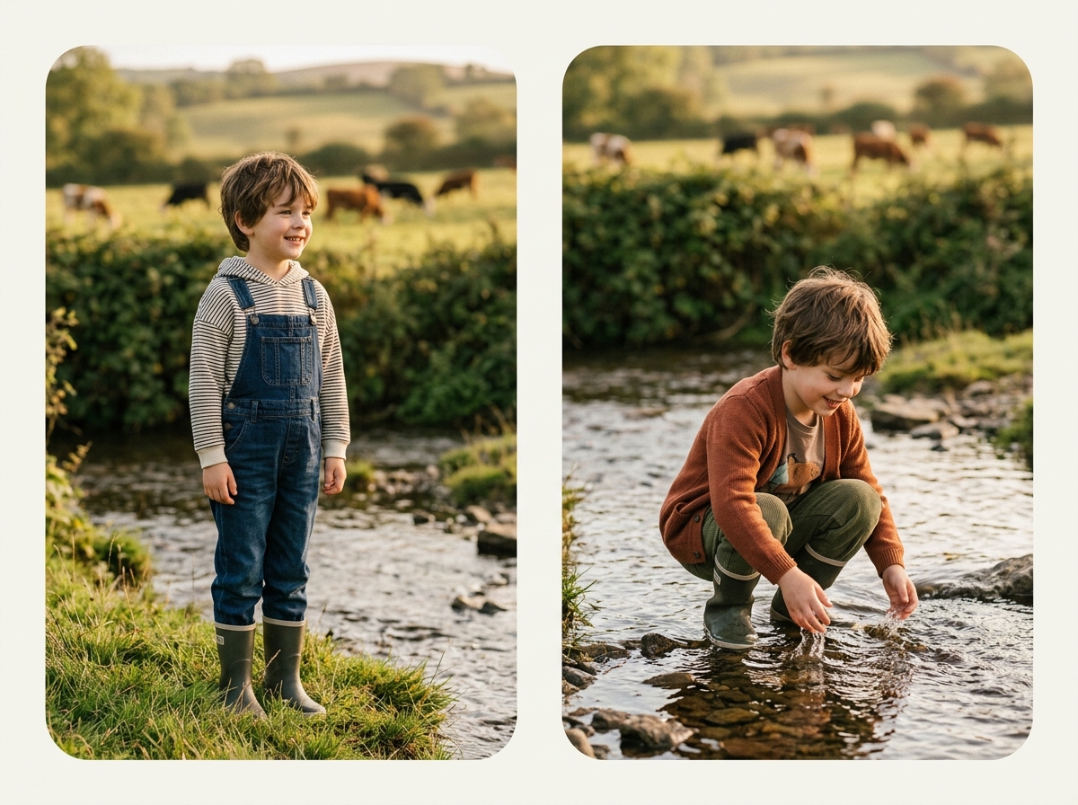 Any location No travel required — kidswear AI photography