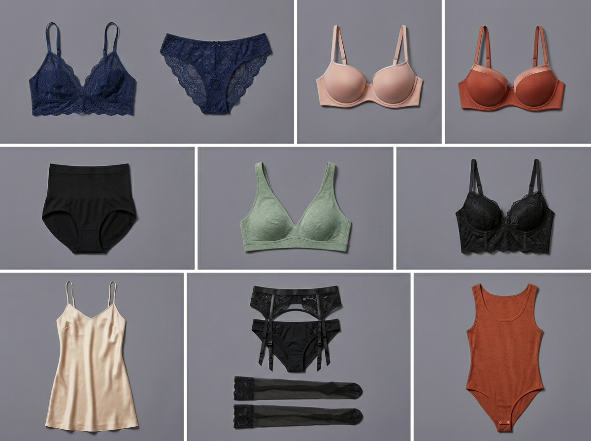 Product-ready imagery No studio required — lingerie AI photography