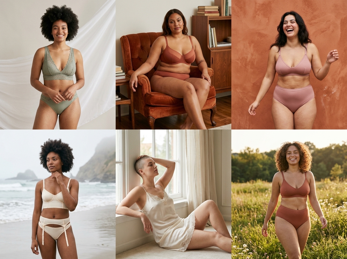 One outfit Any setting you want — lingerie AI photography