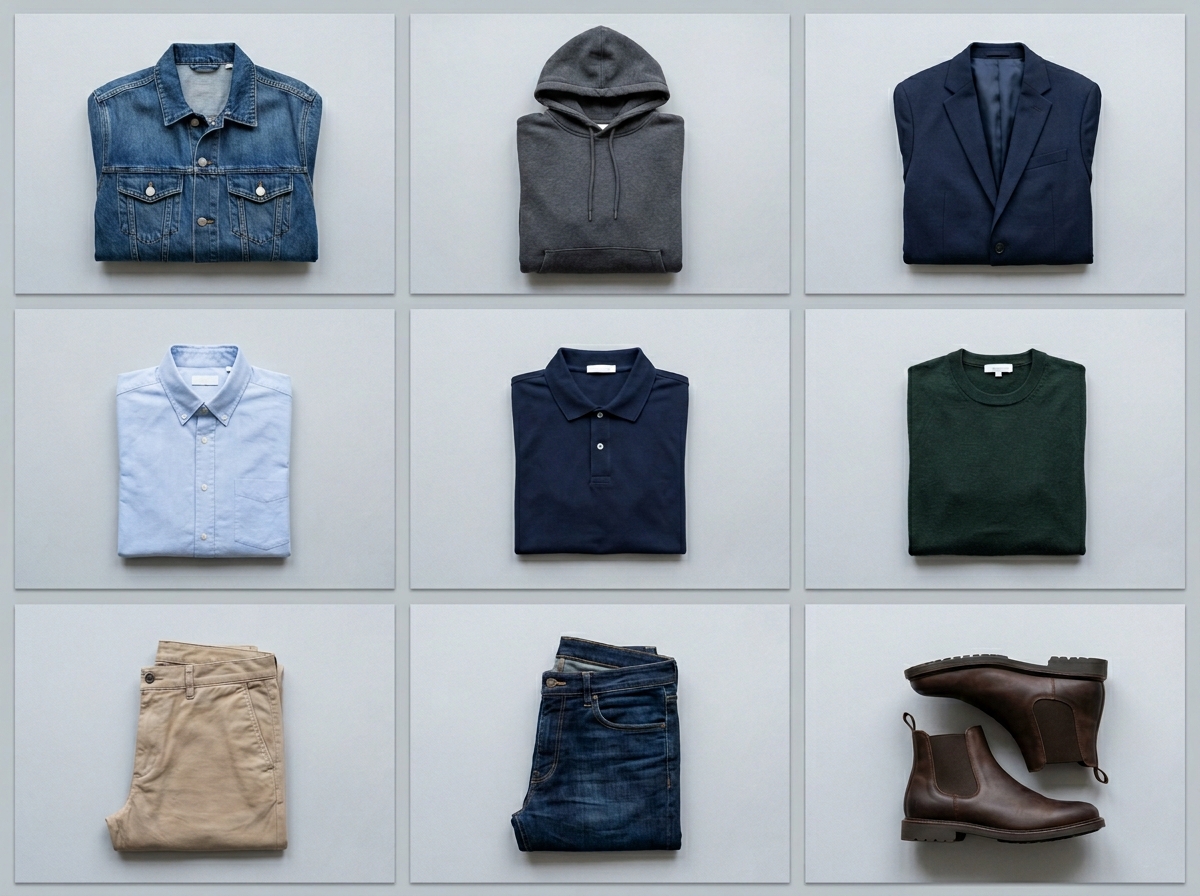 Product-ready imagery No studio required — menswear AI photography