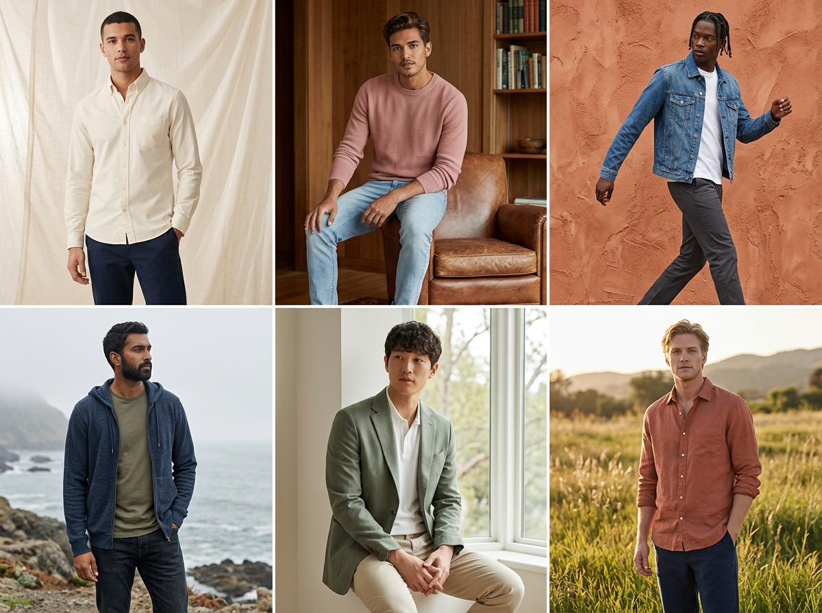 One outfit Any setting you want — menswear AI photography