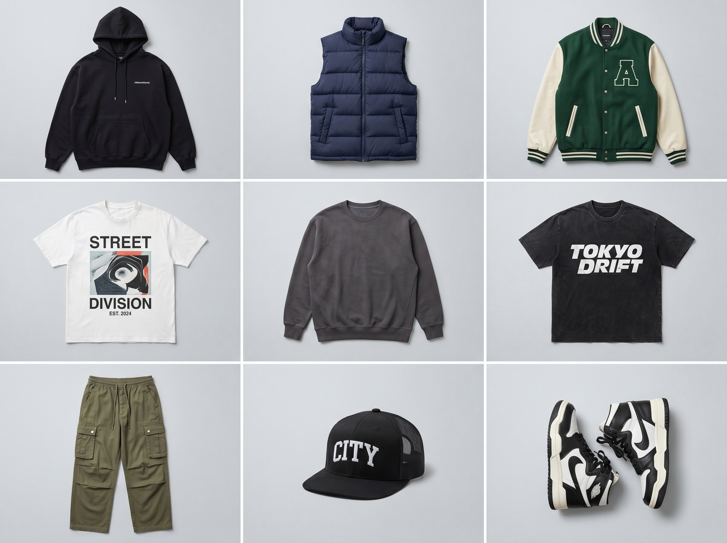 Product-ready imagery No studio required — streetwear AI photography