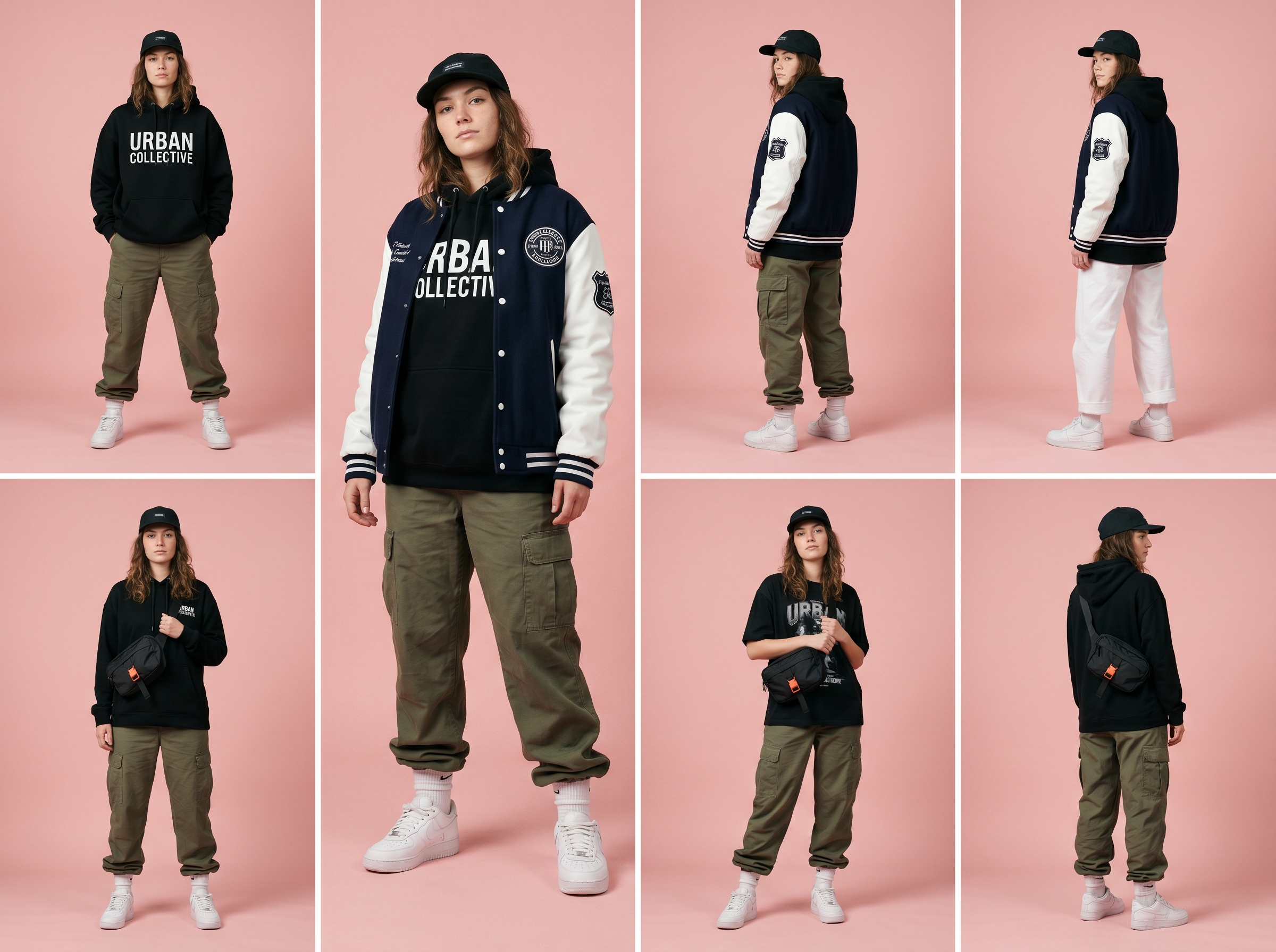 Her full lookbook No studio booked — streetwear AI photography