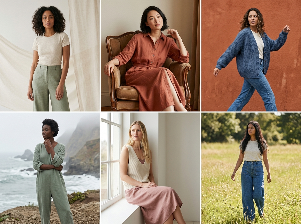 One outfit Any setting you want — sustainable fashion AI photography