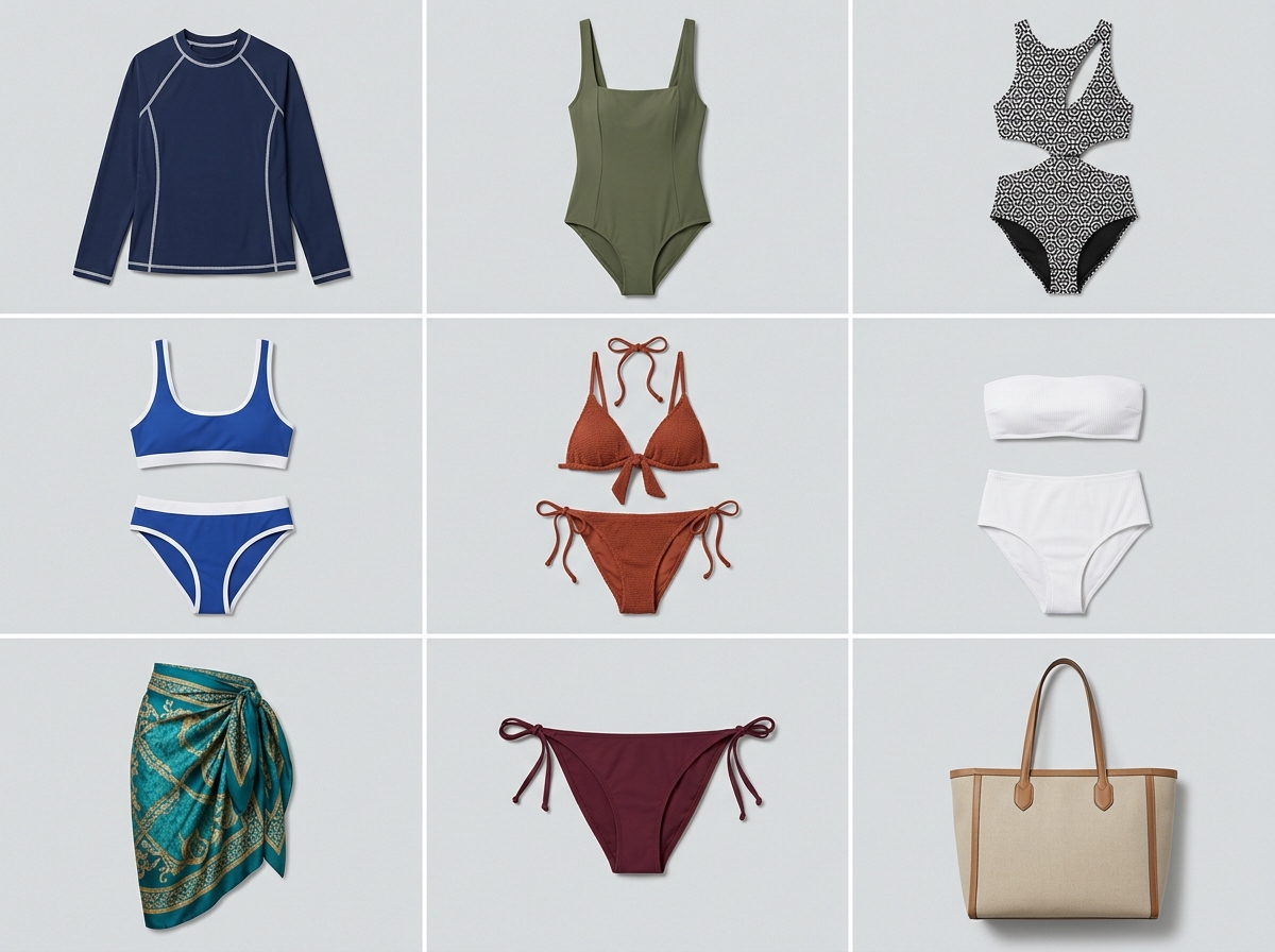 Product-ready imagery No studio required — swimwear AI photography
