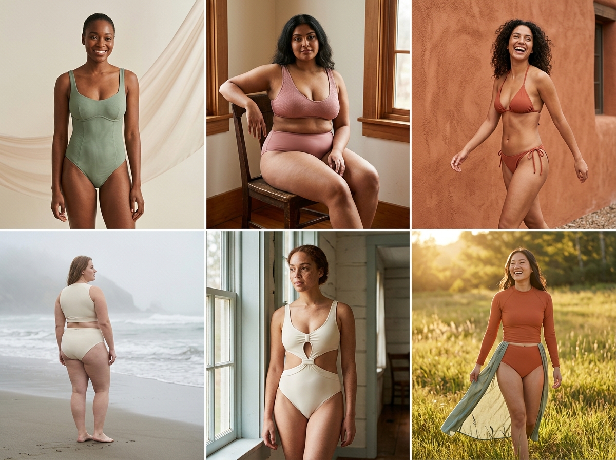 One outfit Any setting you want — swimwear AI photography