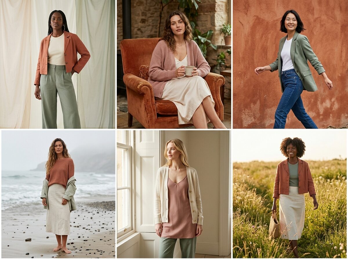 One model the whole capsule — womenswear AI photography