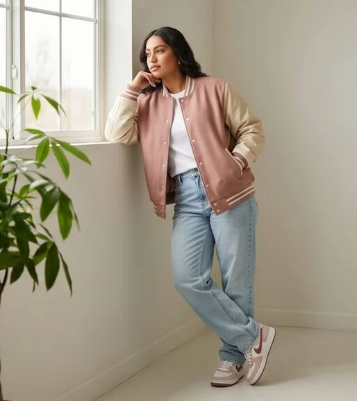Streetwear look on a model in soft window light, an AI photoshoot by Kaptured.AI