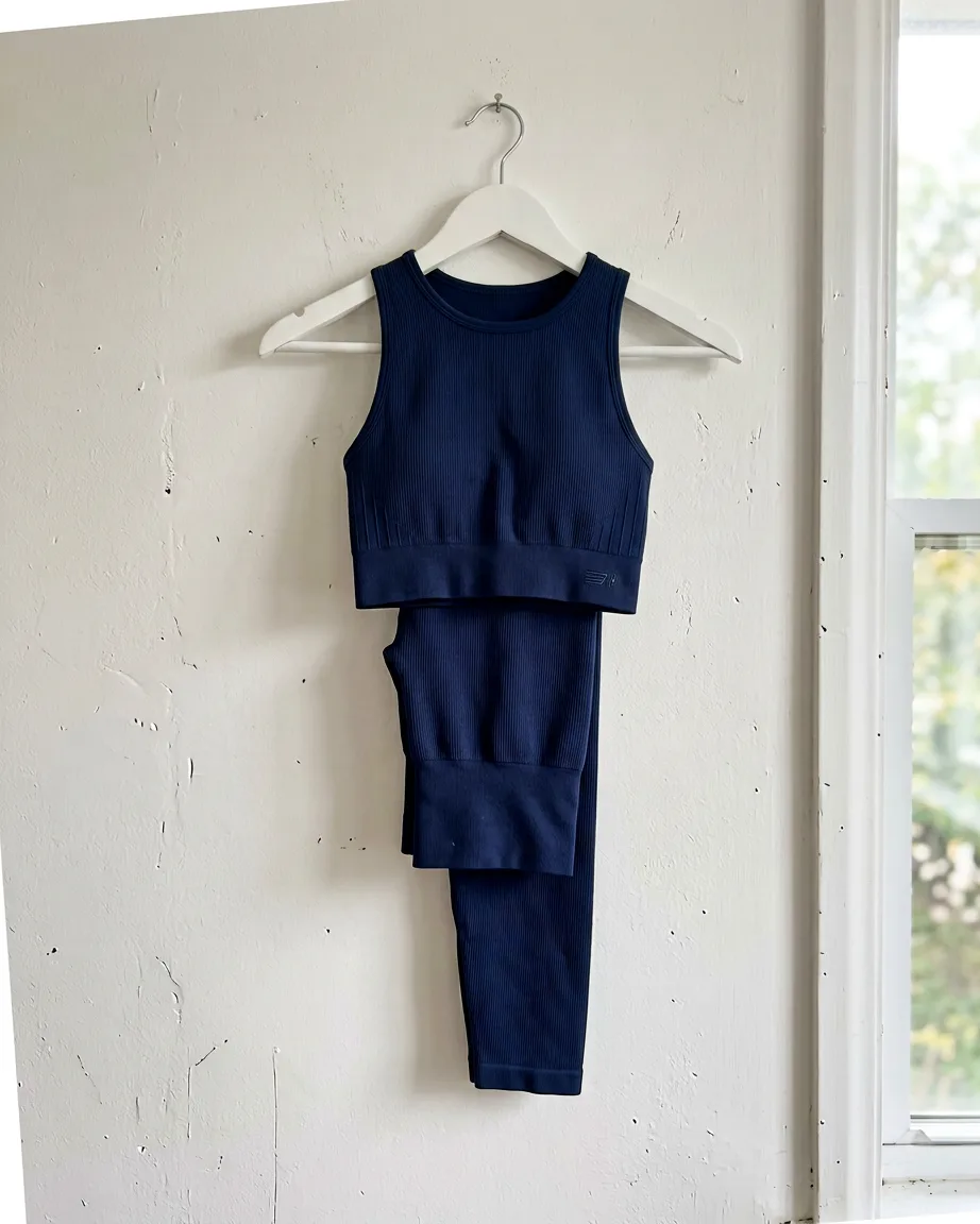 activewear product photo as sent, before the ghost mannequin