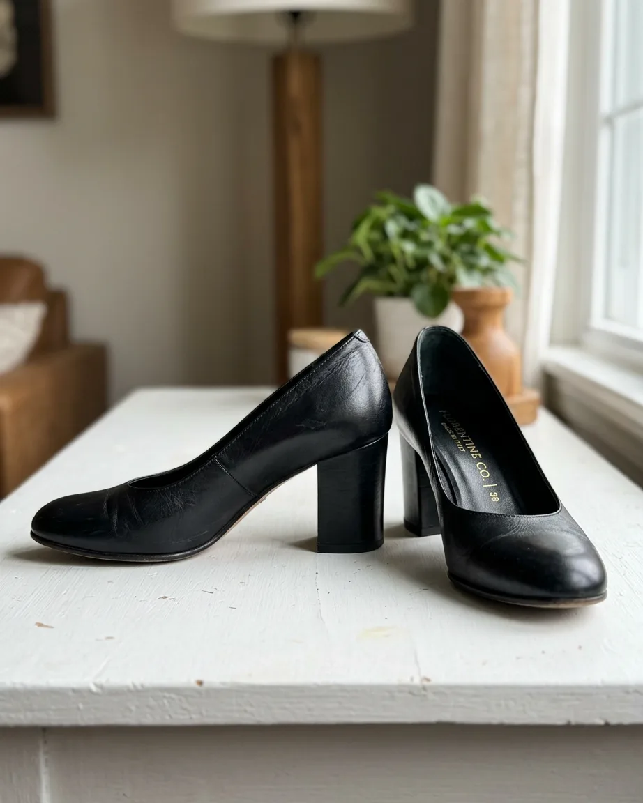footwear product photo as sent, before the lifestyle shots