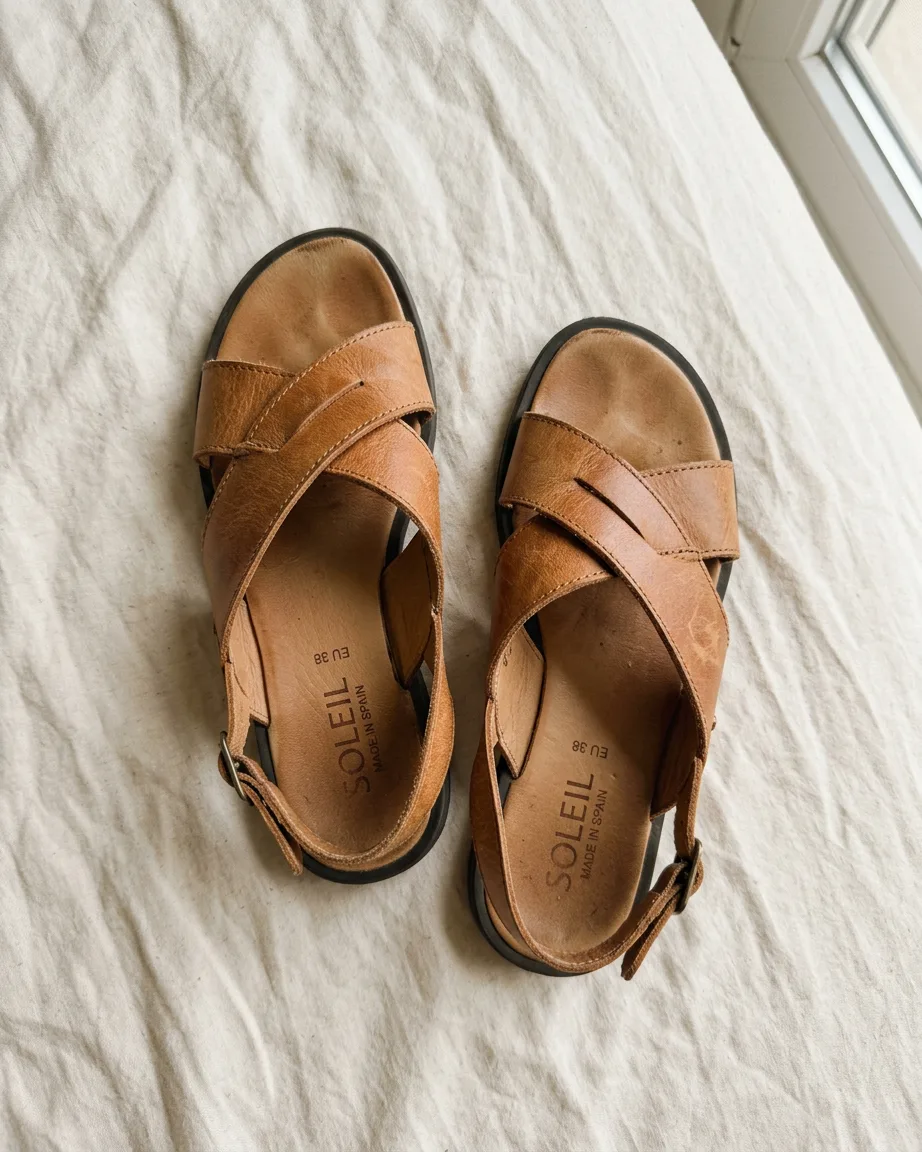 footwear product photo as sent, before the lifestyle shots