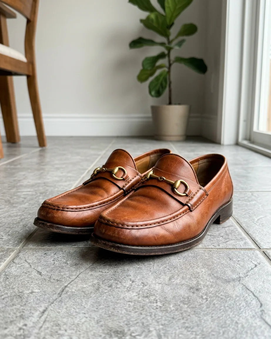 footwear product photo as sent, before the lifestyle shots