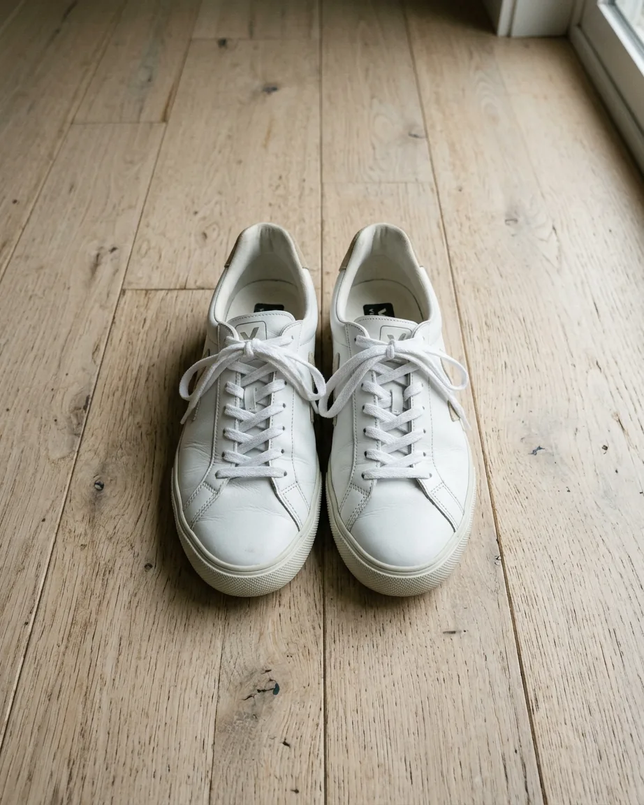 footwear product photo as sent by the brand, before the marketplace listing