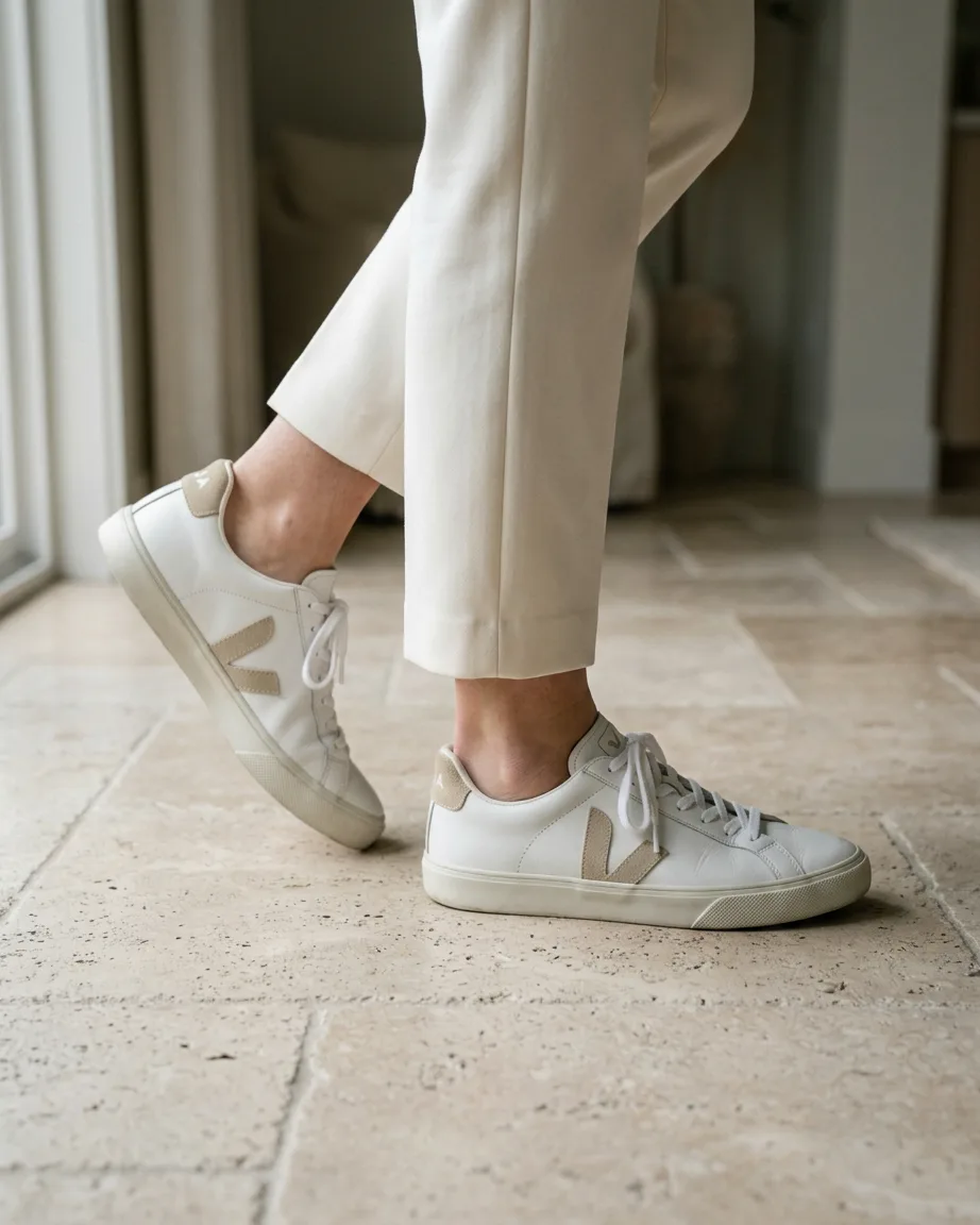 AI footwear on-model photoshoot by Kaptured.AI