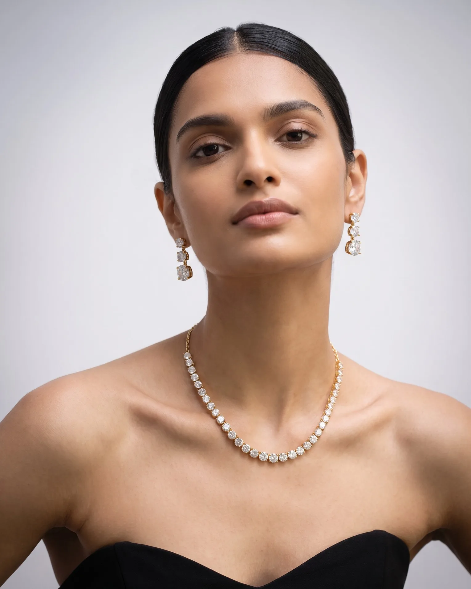 jewelry product photo as sent by the brand, before the background swap