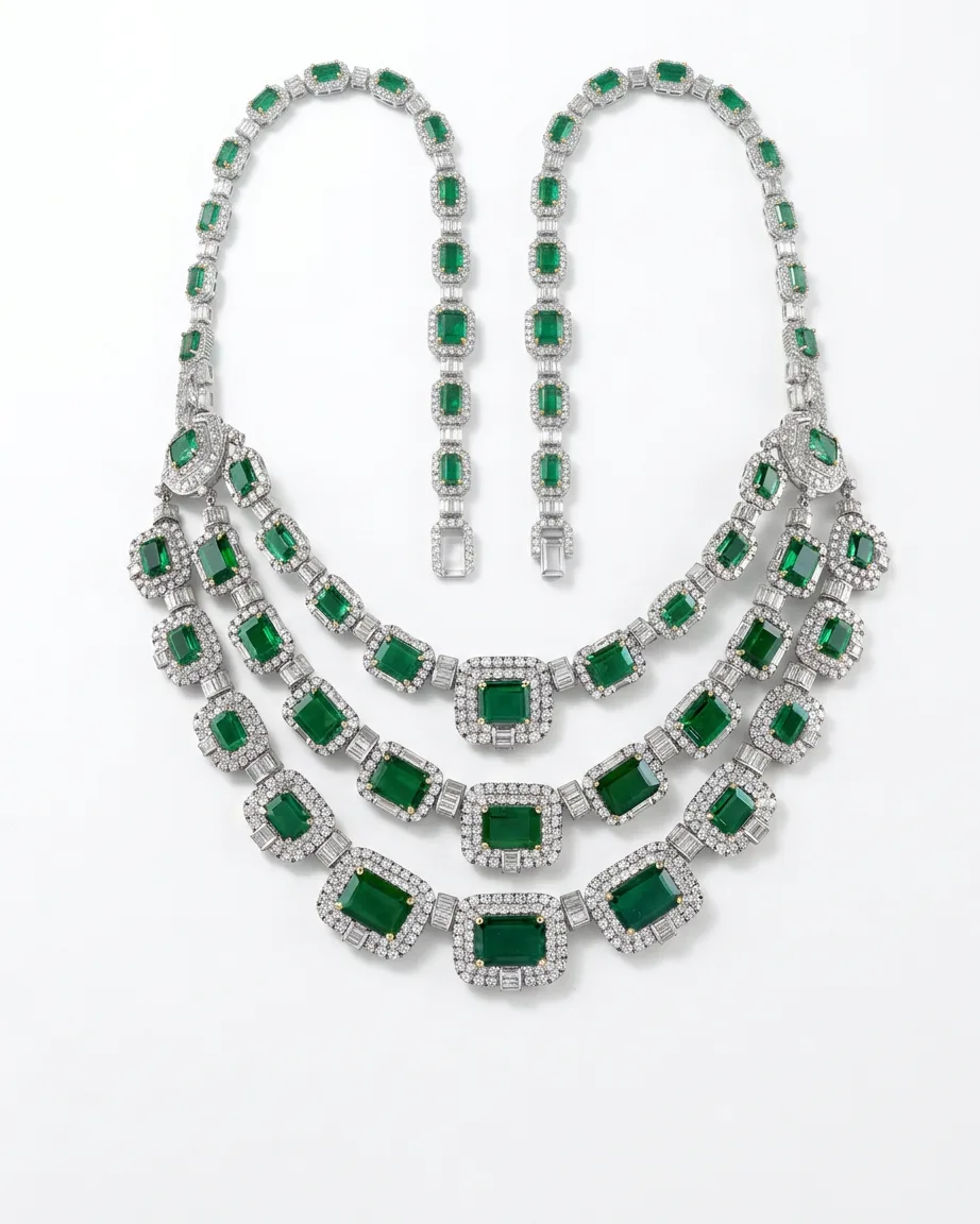 AI jewelry marketplace listing, finished frame