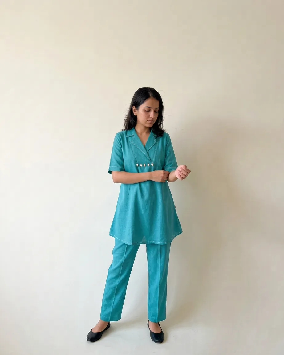 AI kurta ad creatives, finished frame