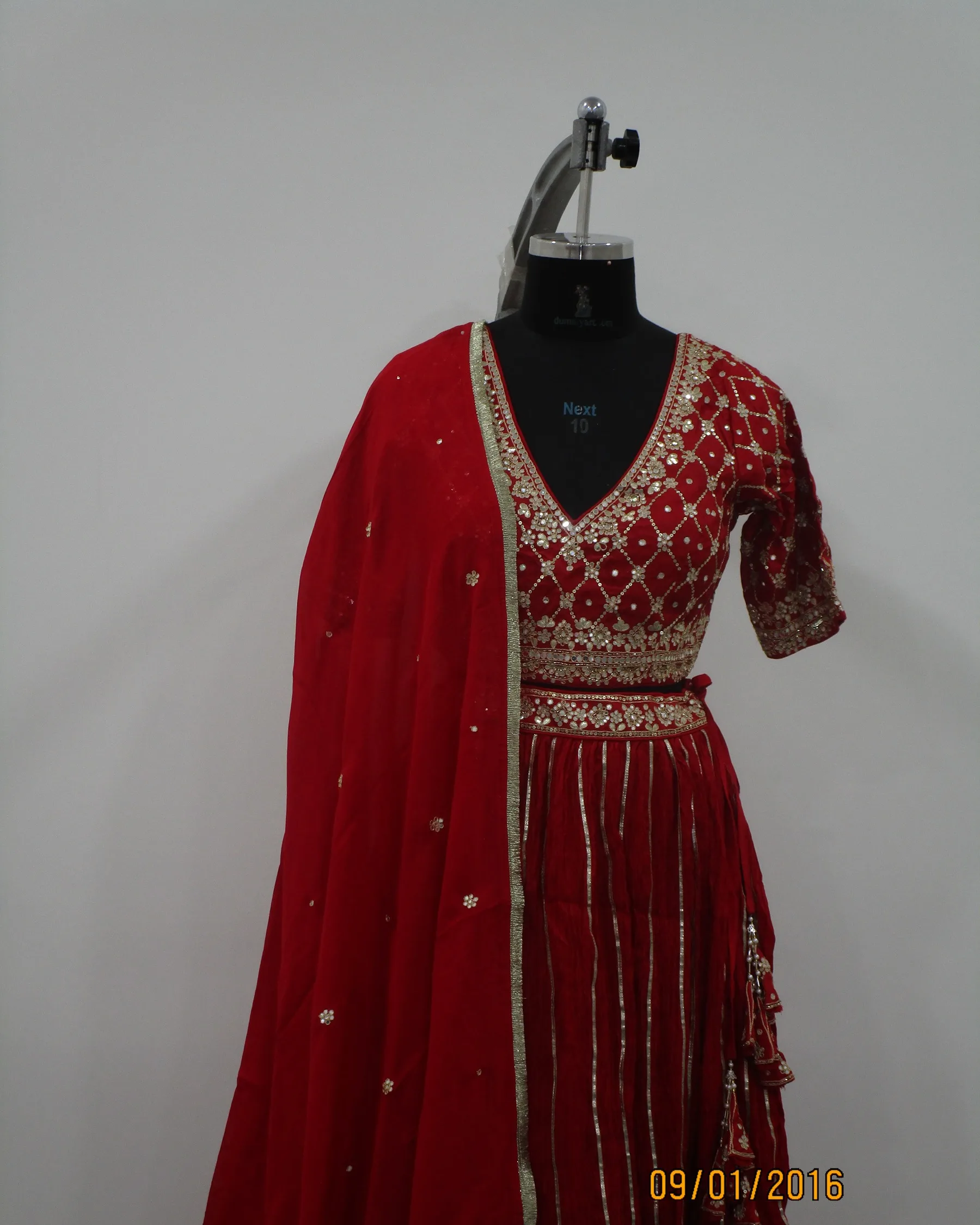 lehenga product photo as sent, before the lifestyle shots
