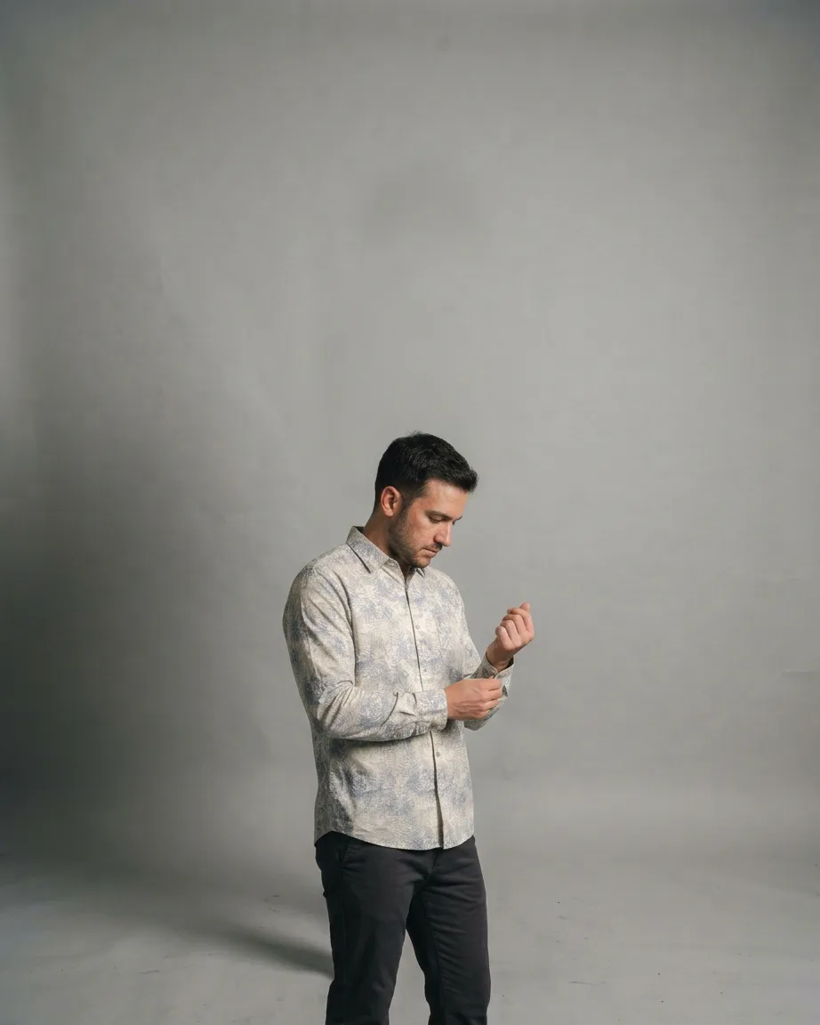 AI menswear ad creatives by Kaptured.AI