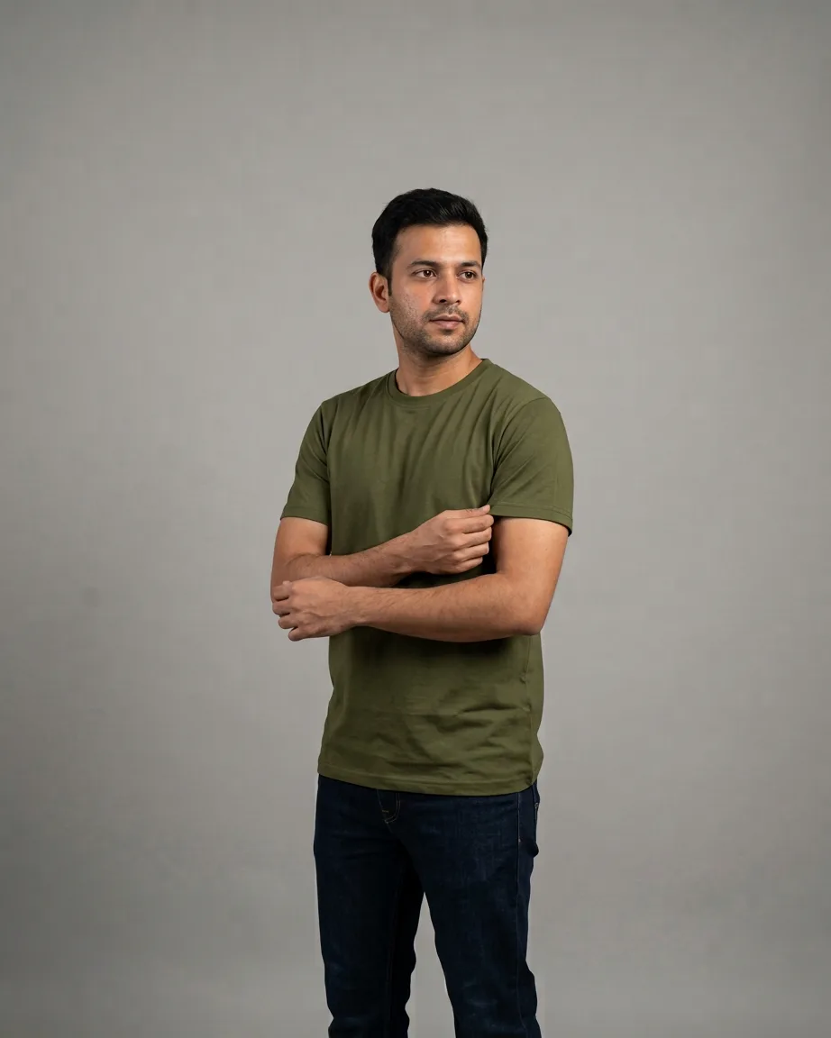 AI menswear ad creatives, finished frame