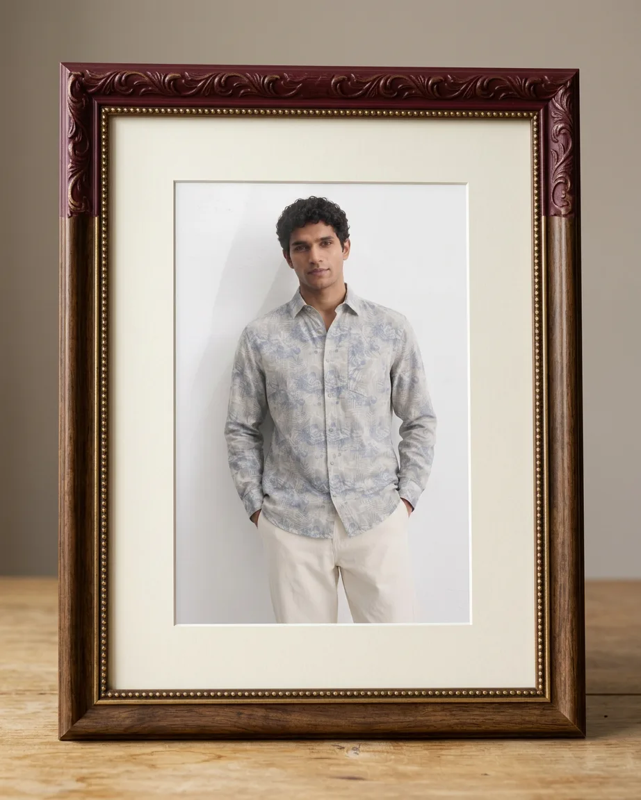 AI menswear colour variants, finished frame