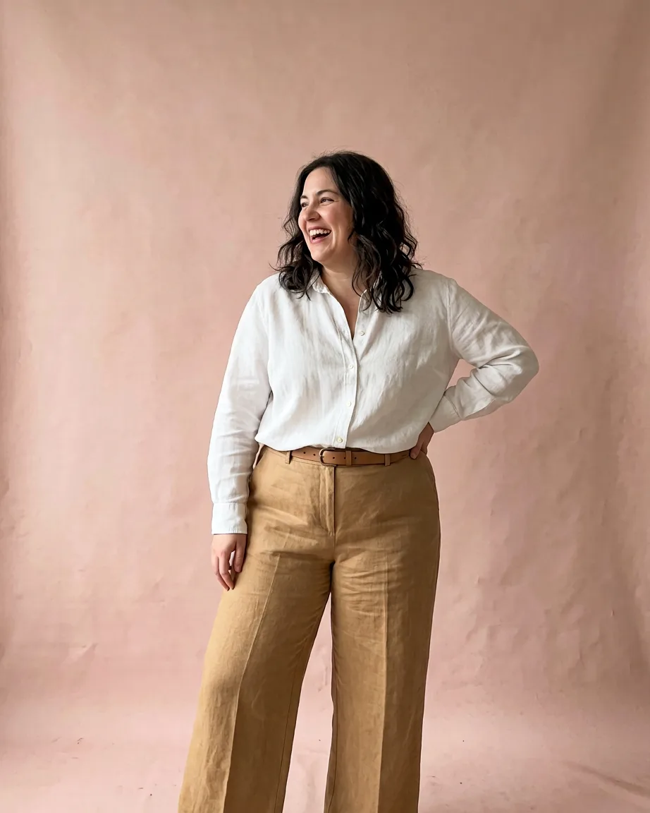 AI plus-size ad creatives, finished frame