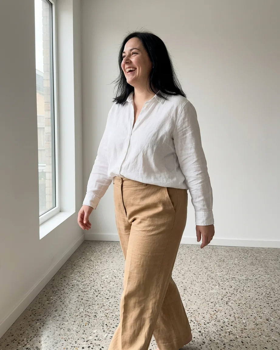 plus-size product photo as sent, before the background swap
