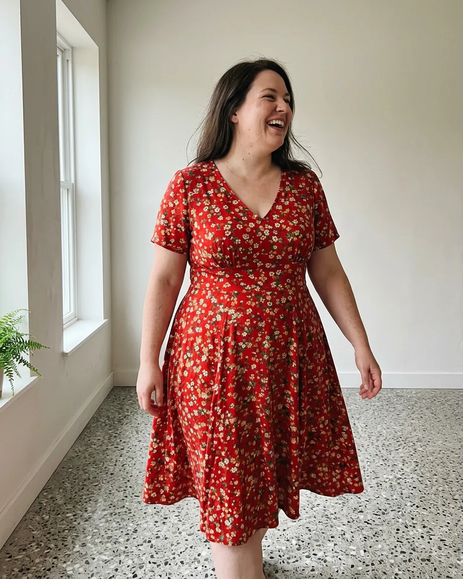 plus-size product photo as sent, before the background swap