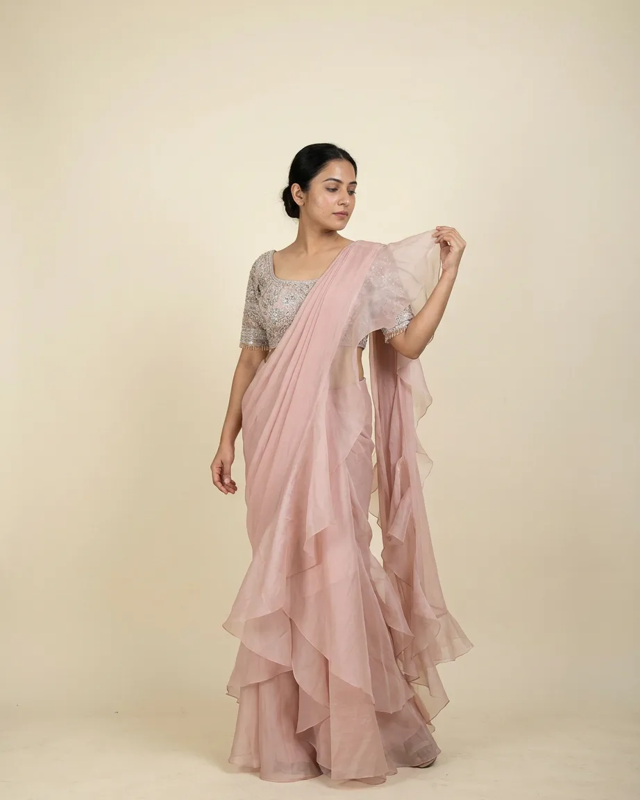 AI saree ad creatives by Kaptured.AI
