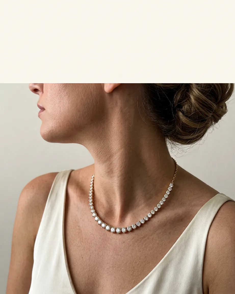 Jewelry photoshoots: the finished image, shot with AI by Kaptured.AI