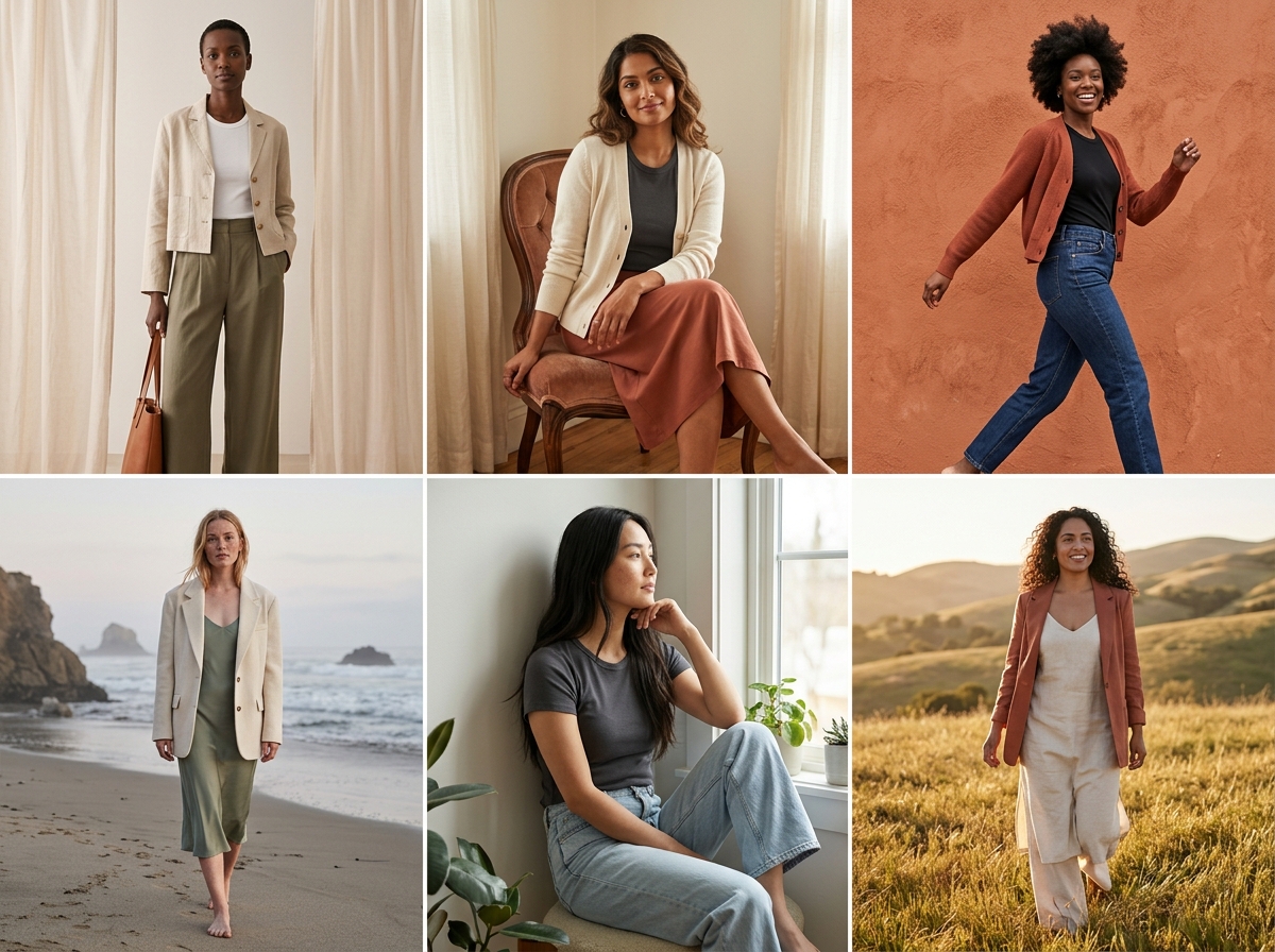 One outfit Any setting you want — womenswear AI photography