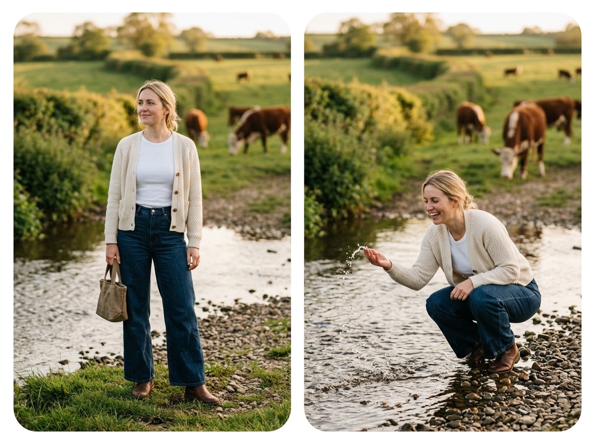 Any location No travel required — womenswear AI photography