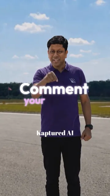 Frame from a Creator-style video film produced by Kaptured.AI